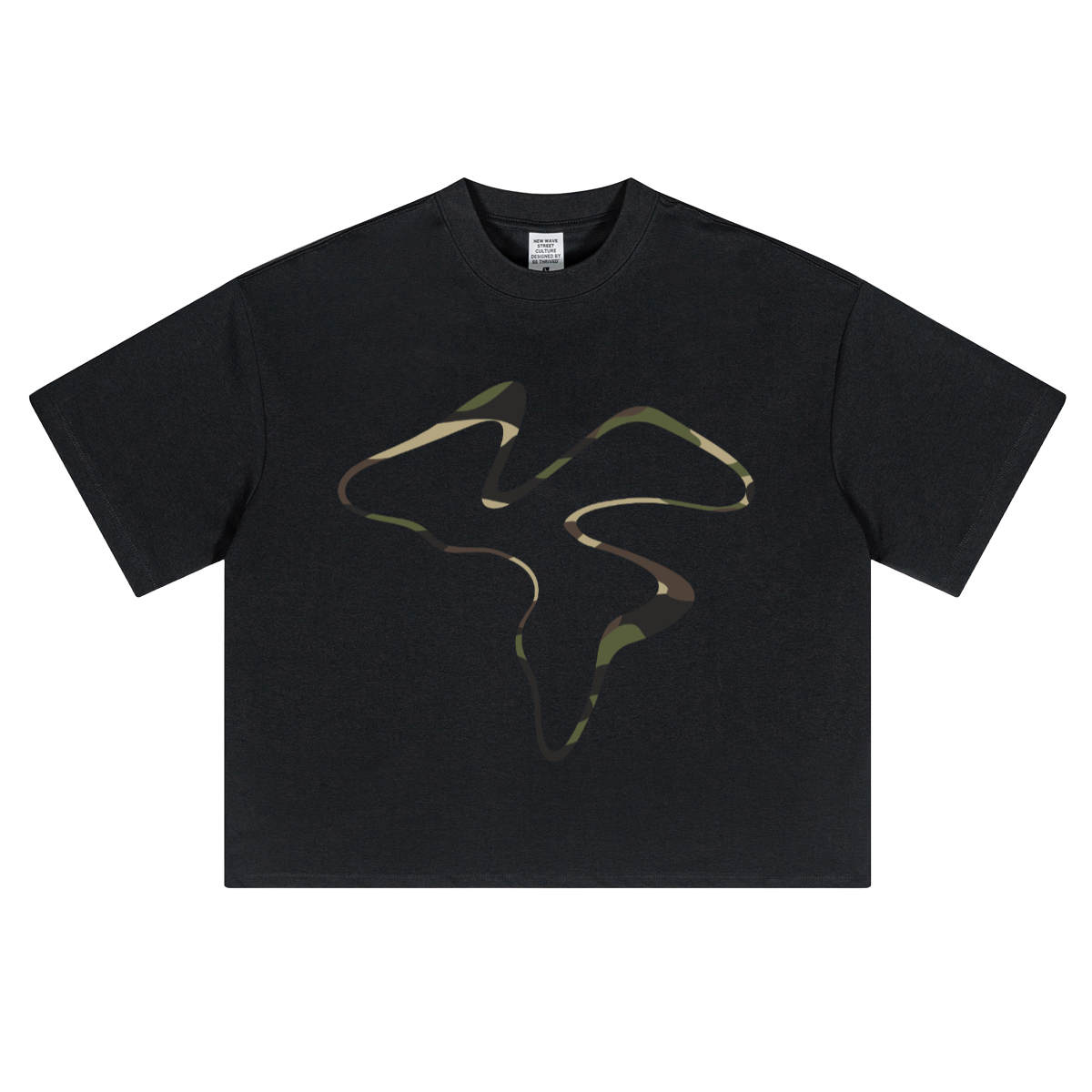 Camo Tee Cropped (280GSM)