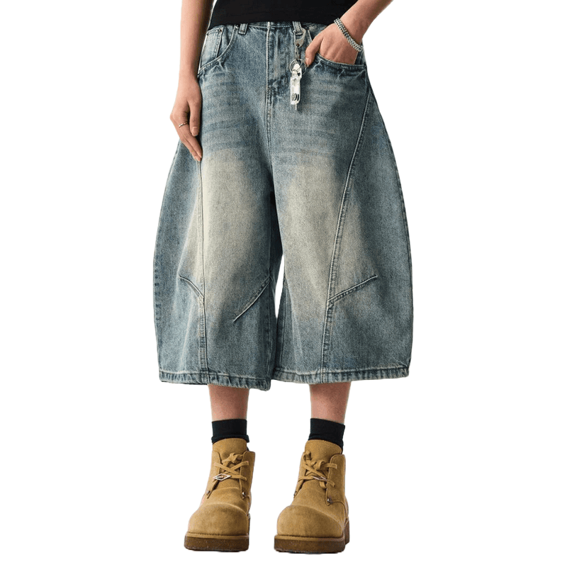 Wide-Leg Jorts